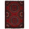 Handmade Wool Doormat Red Floral