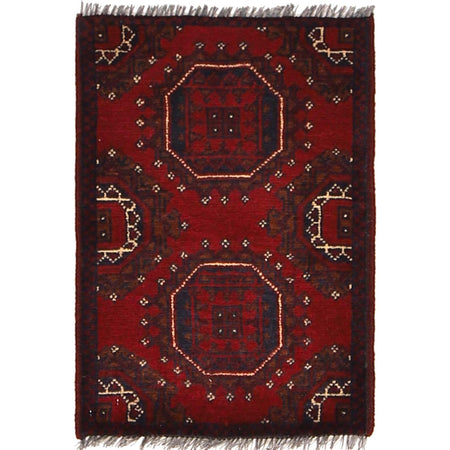 Handmade Wool Doormat Red Floral