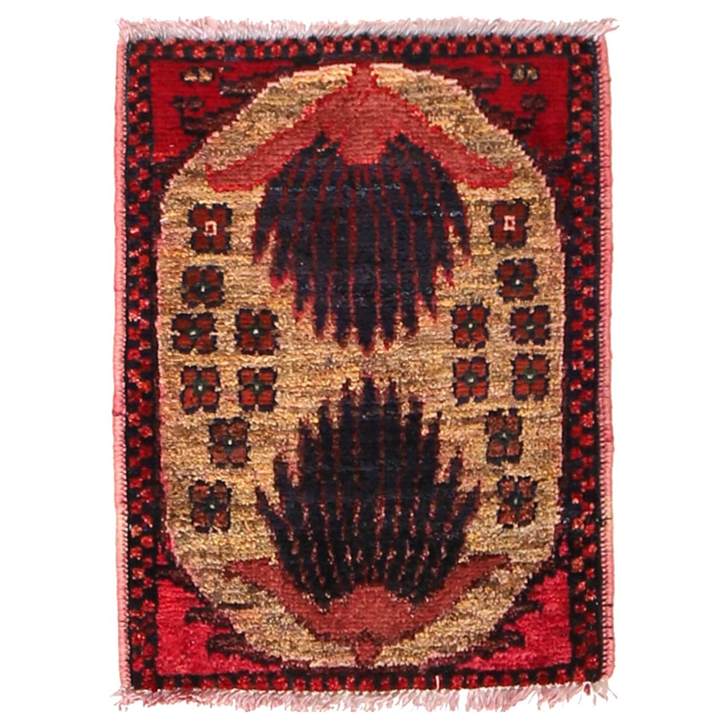 Handmade Wool Doormat Multi Geometric