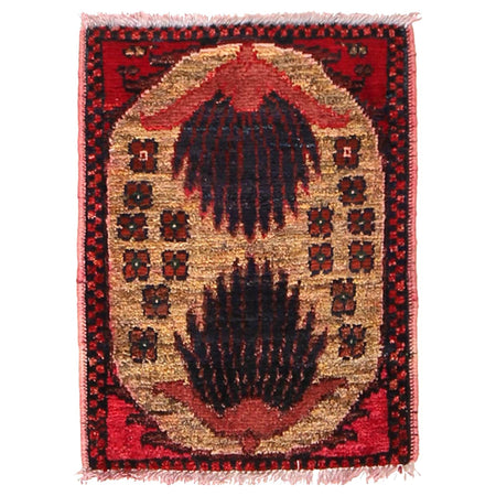 Handmade Wool Doormat Multi Geometric