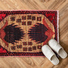 Handmade Wool Doormat Multi Geometric
