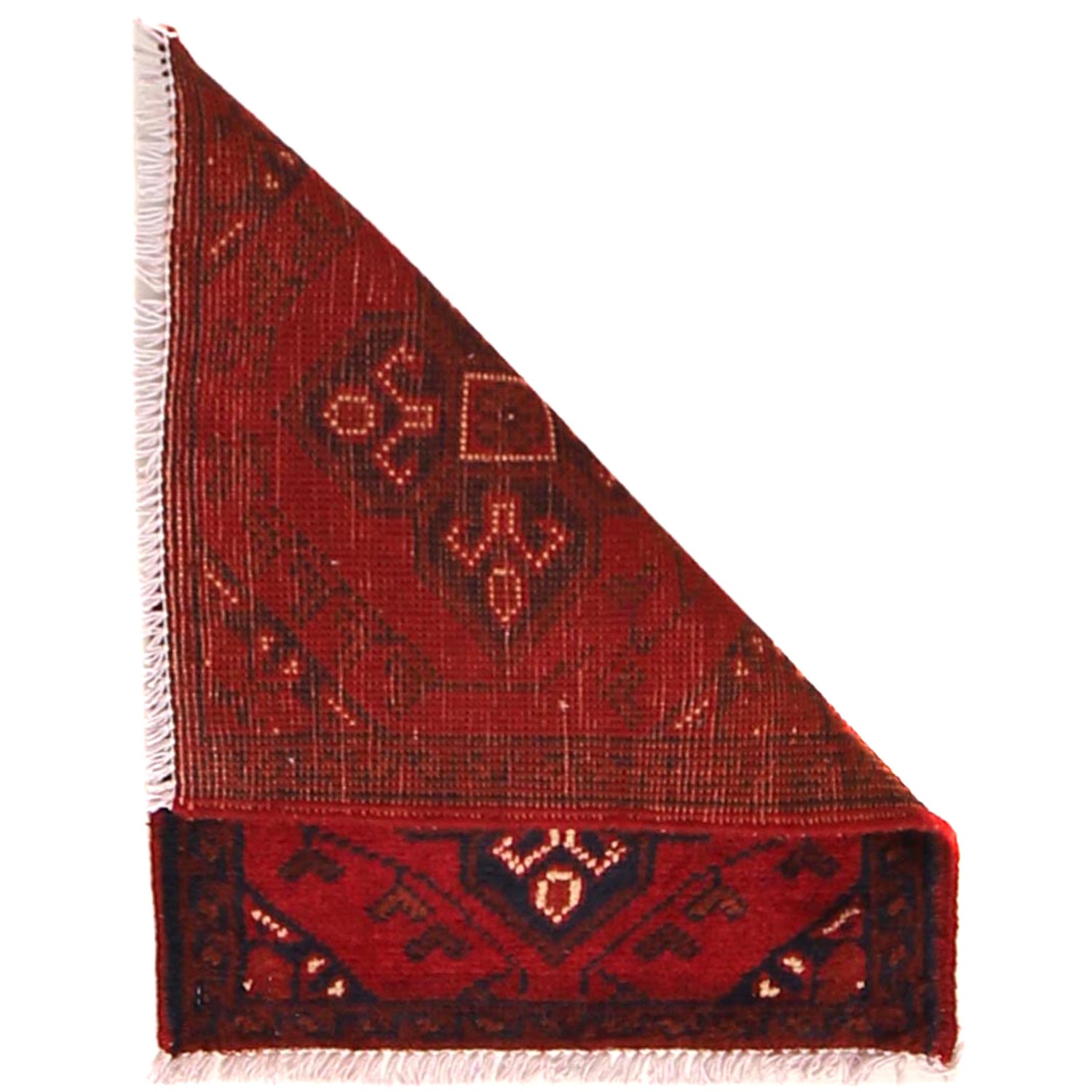 Handmade Wool Doormat Red Floral