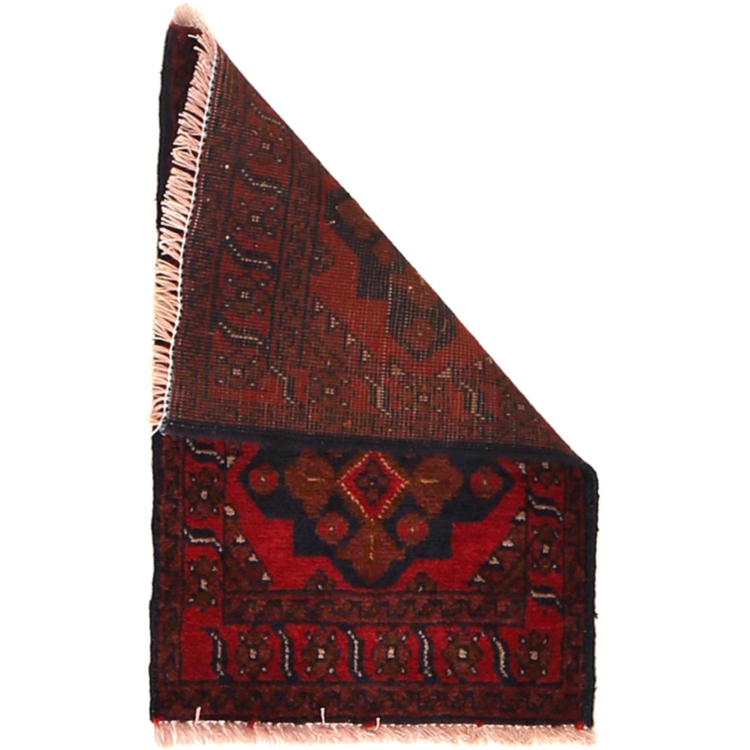 Handmade Wool Doormat Red Floral