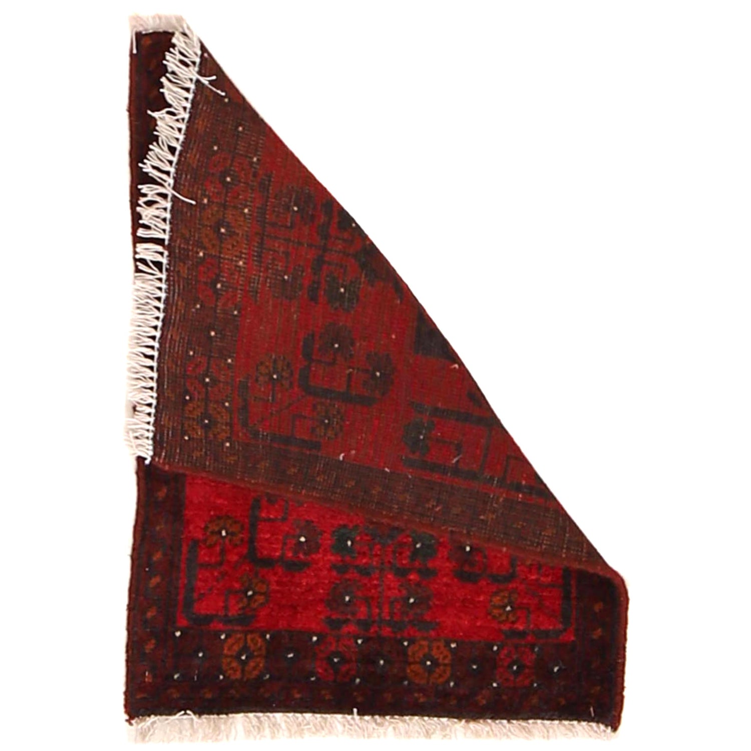 Handmade Wool Doormat Red Floral