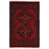 Handmade Wool Doormat Red Floral
