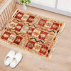 Handmade Wool Doormat Multi Geometric