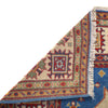 Kazak Rug Handmade Blue Medallion 4x7 ft