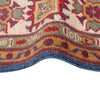 Kazak Rug Handmade Blue Medallion 4x7 ft