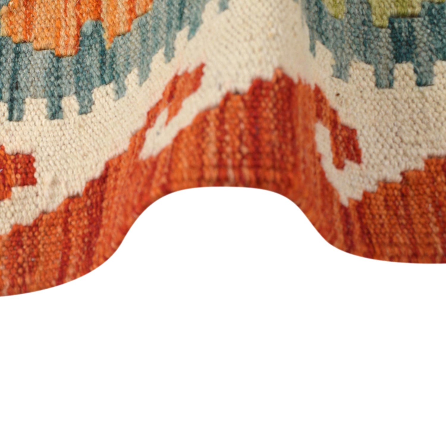 Handmade Multi Kilim Geometric 10' Runner