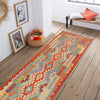 Handmade Multi Kilim Geometric 10' Runner