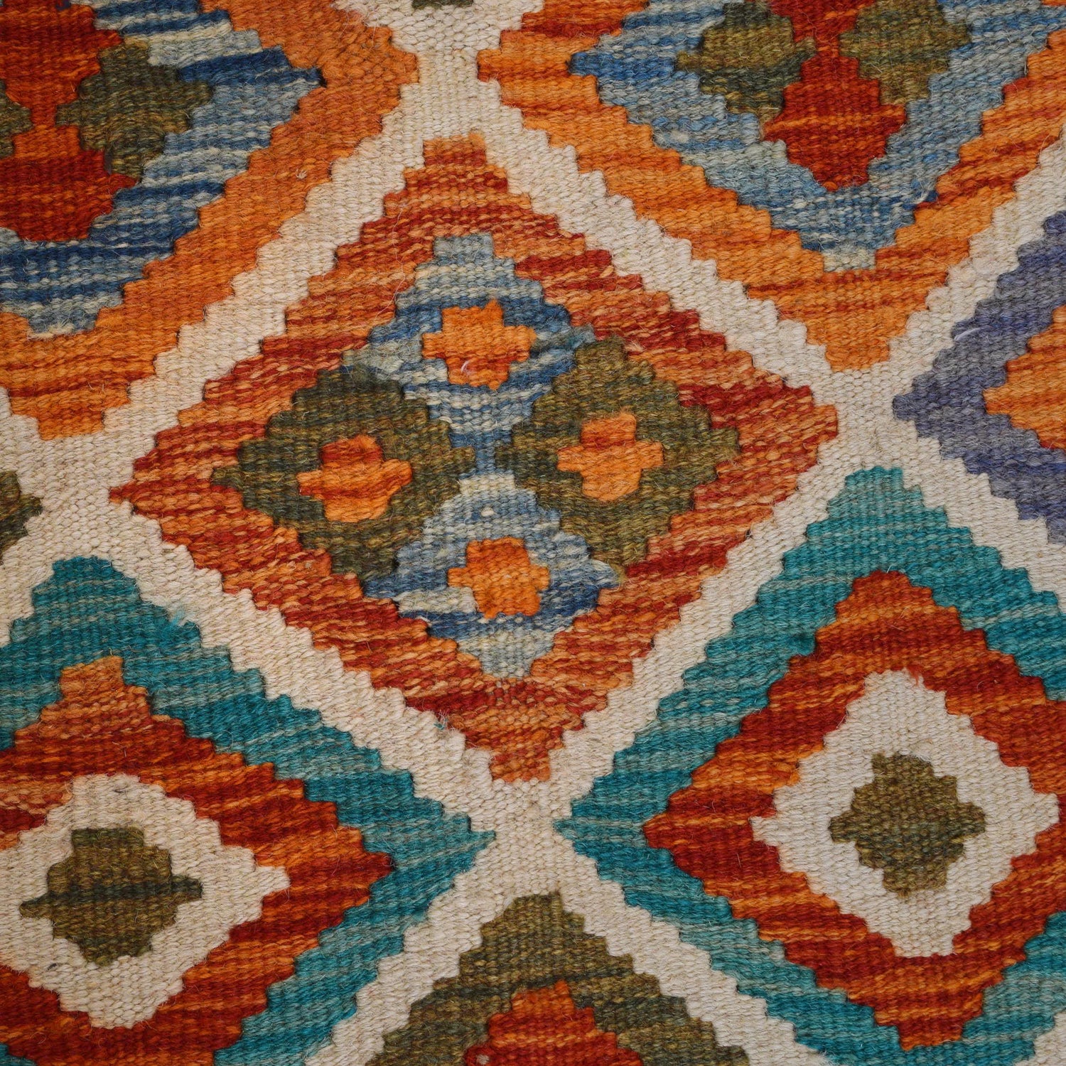 Handmade Multi Kilim Geometric 4x7 ft