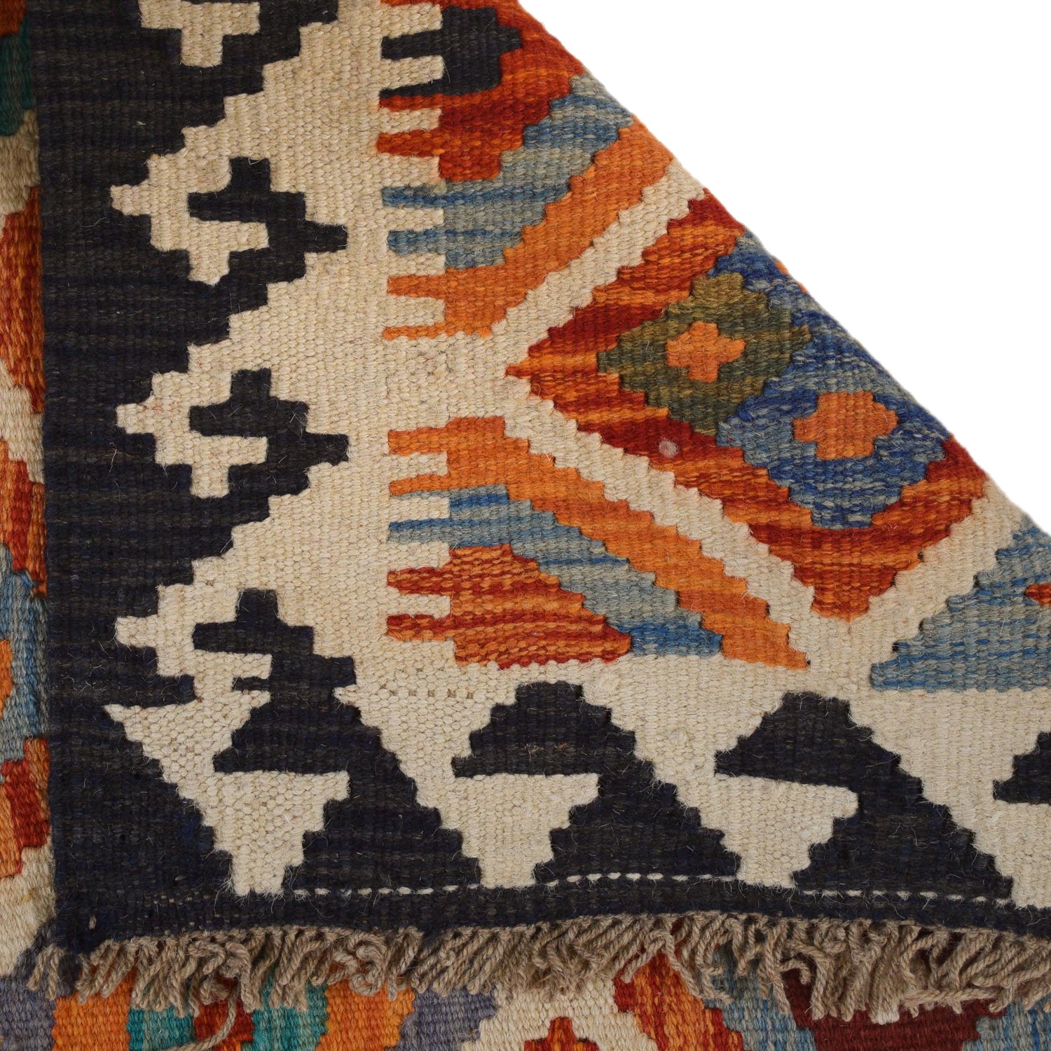 Handmade Multi Kilim Geometric 4x7 ft