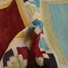 Hand-Knotted Multi Geometric Vegetable Kilim Area Rug – 4' 4" x 6' 3" ft (133 x 190 cm) | SKU: W31593