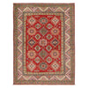 Kazak Rug Handmade Red Medallion 4x7 ft