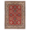 Kazak Rug Handmade Red Medallion 4x7 ft