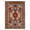 Mamluk Area Rug Handmade Gray Medallion 4x6 ft