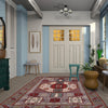 Mamluk Area Rug Handmade Gray Medallion 4x6 ft
