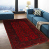 Khal Mohammadi Rug Handmade Red 3x5 ft