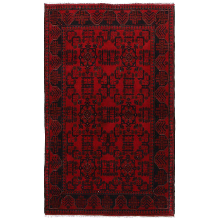 Khal Mohammadi Rug Handmade Red 4x6 ft