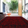 Khal Mohammadi Rug Handmade Red 4x6 ft