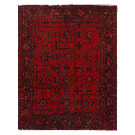 Khal Mohammadi Rug Handmade Red 5x8 ft