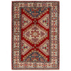 Kazak Rug Handmade Red Medallion 3x5 ft