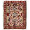 Mamluk Area Rug Handmade Beige Medallion 4x7 ft