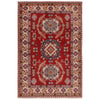 Kazak Rug Handmade Red Medallion 3x5 ft