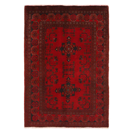 Khal Mohammadi Rug Handmade Red 3x5 ft