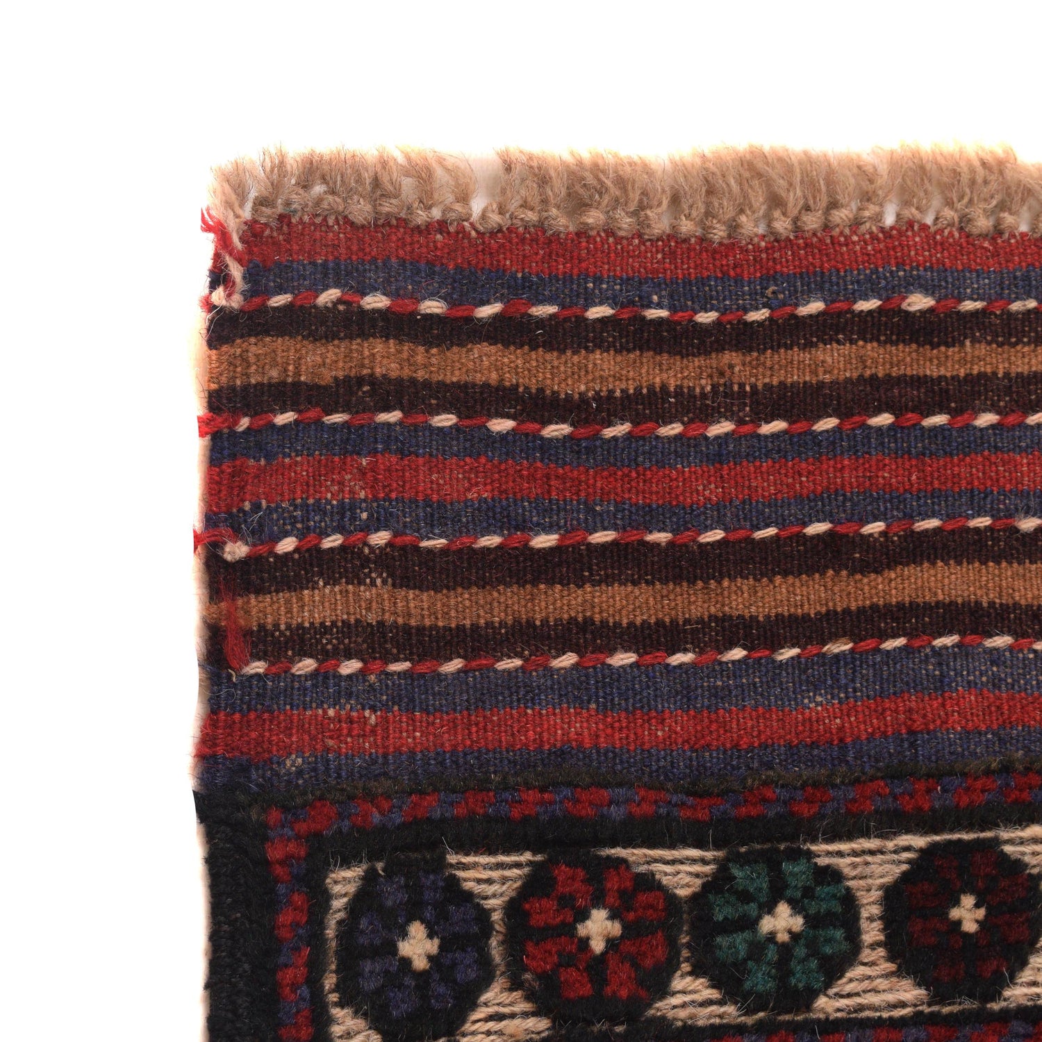 Barjasta Area Rug Handmade Multi Floral 4x6 ft