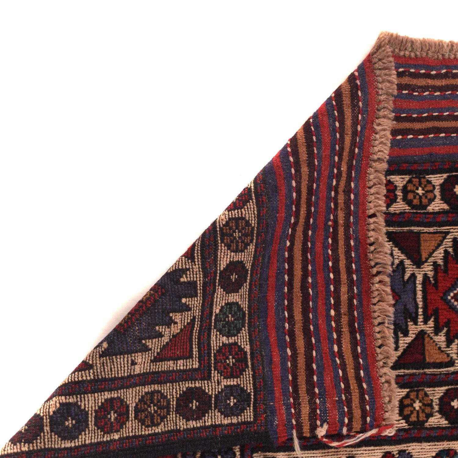 Barjasta Area Rug Handmade Multi Floral 4x6 ft