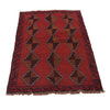 Baluchi Rug Handmade Red Geometric 2x4 ft