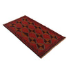Baluchi Rug Handmade Red Geometric 3x5 ft