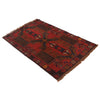 Baluchi Rug Handmade Red Geometric 2x4 ft