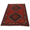 Baluchi Rug Handmade Red Geometric 3x5 ft