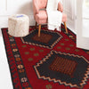 Baluchi Rug Handmade Red Geometric 3x5 ft