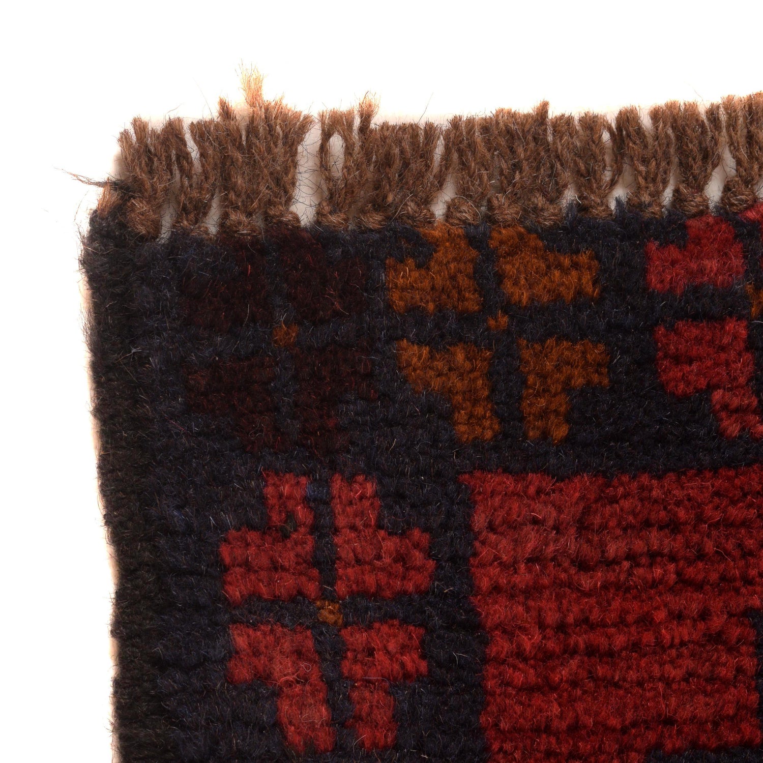 Baluchi Rug Handmade Red Geometric 3x5 ft