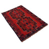 Baluchi Rug Handmade Red Geometric 2x4 ft