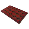 Baluchi Rug Handmade Red Geometric 3x5 ft