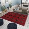 Baluchi Rug Handmade Red Geometric 3x5 ft