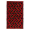Baluchi Rug Handmade Red Geometric 2x4 ft
