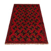 Baluchi Rug Handmade Red Geometric 2x4 ft