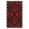 Baluchi Rug Handmade Red Geometric 3x5 ft