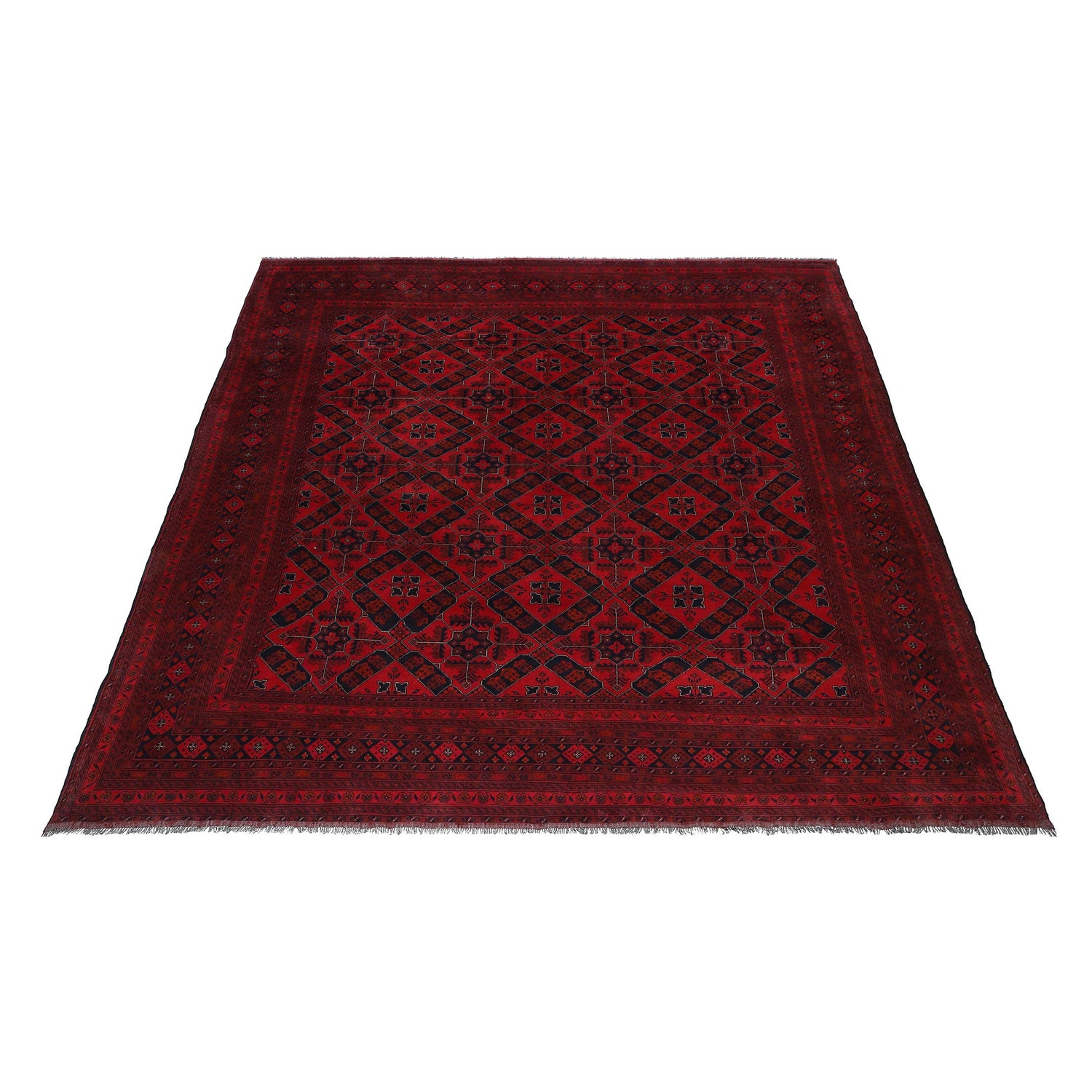 Khal Mohammadi Rug Handmade Red 10x13 ft