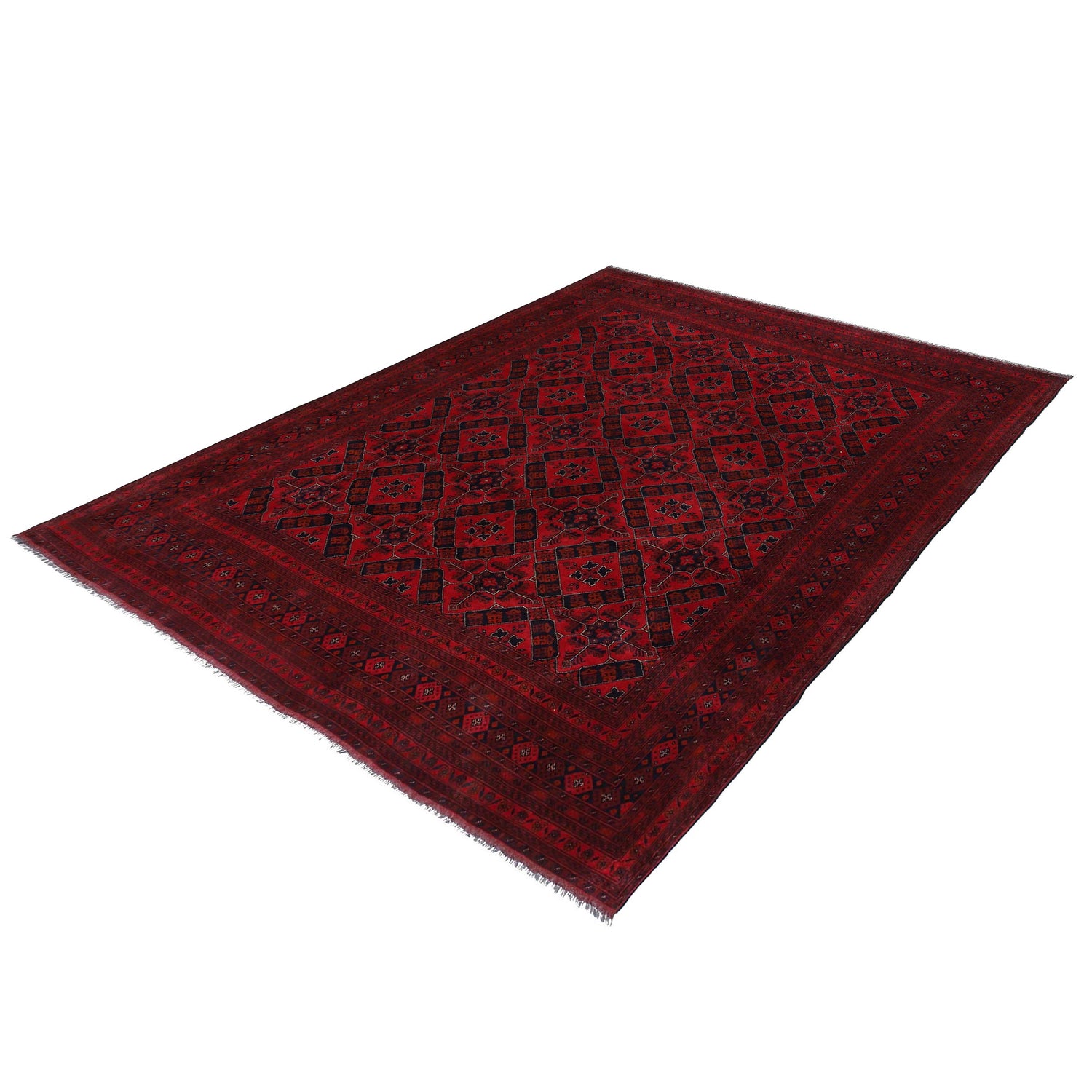 Khal Mohammadi Rug Handmade Red 10x13 ft