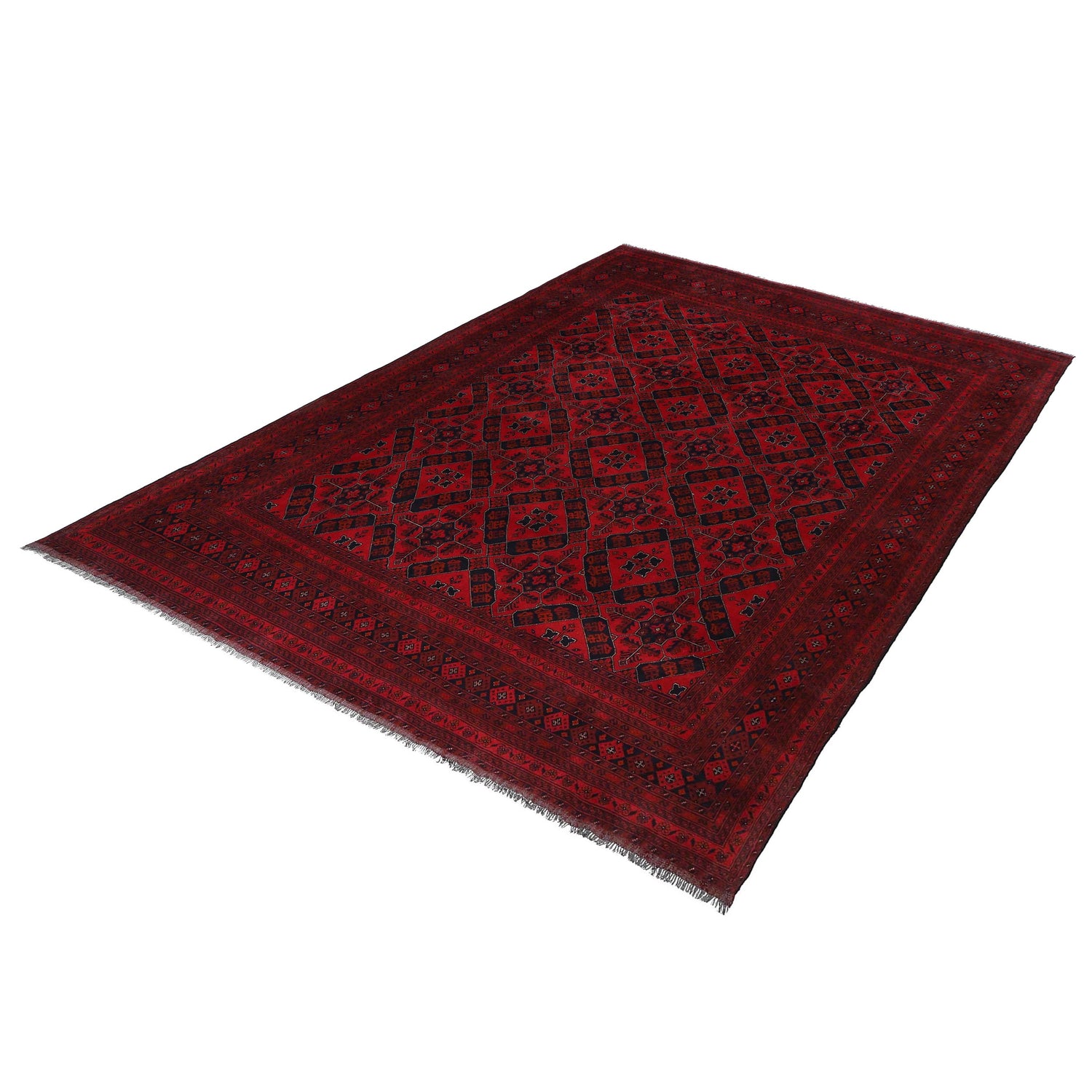 Khal Mohammadi Rug Handmade Red 10x13 ft