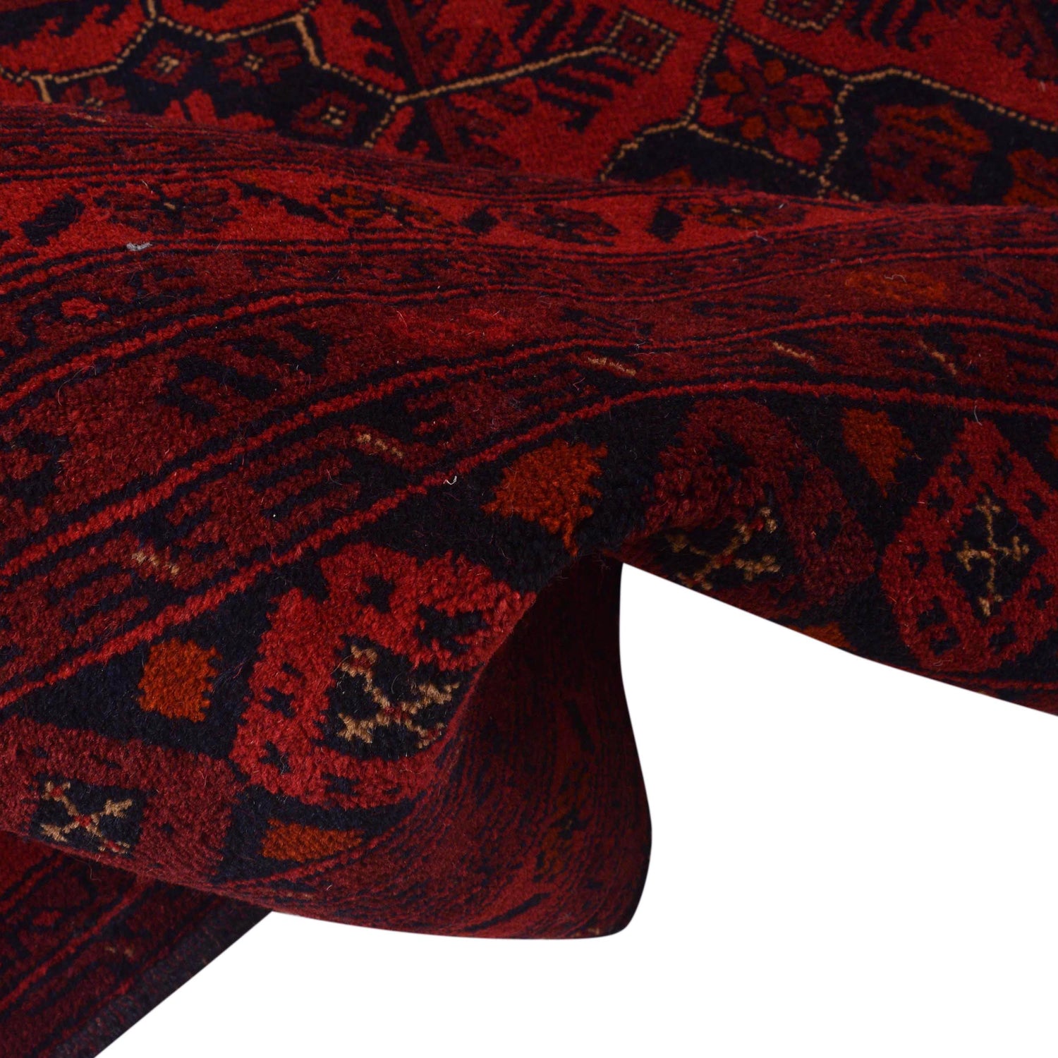 Khal Mohammadi Rug Handmade Red 10x13 ft