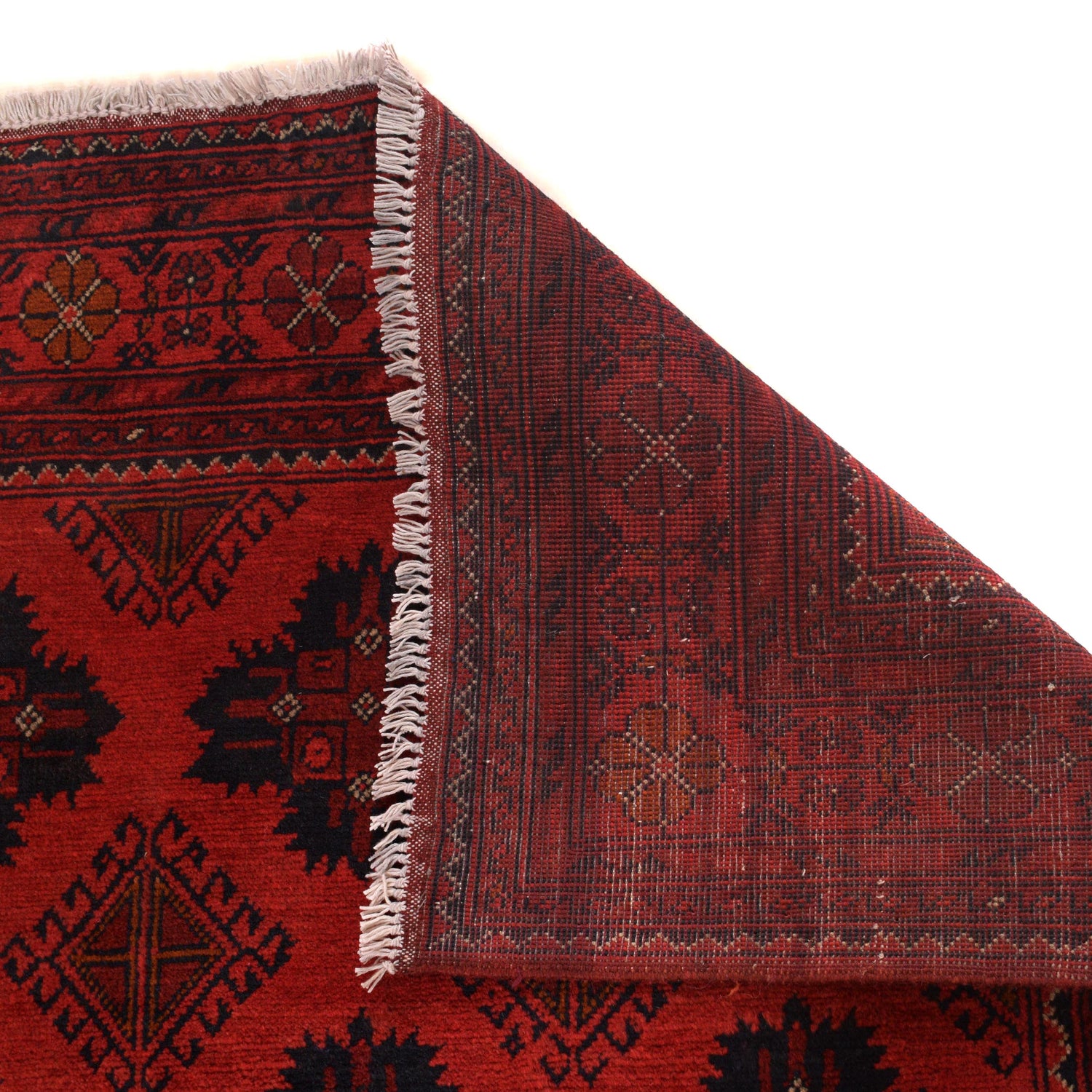 Khal Mohammadi Rug Handmade Red 4x7 ft