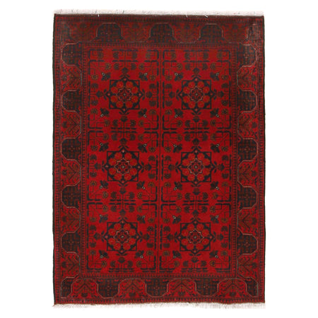 Khal Mohammadi Rug Handmade Red 3x5 ft
