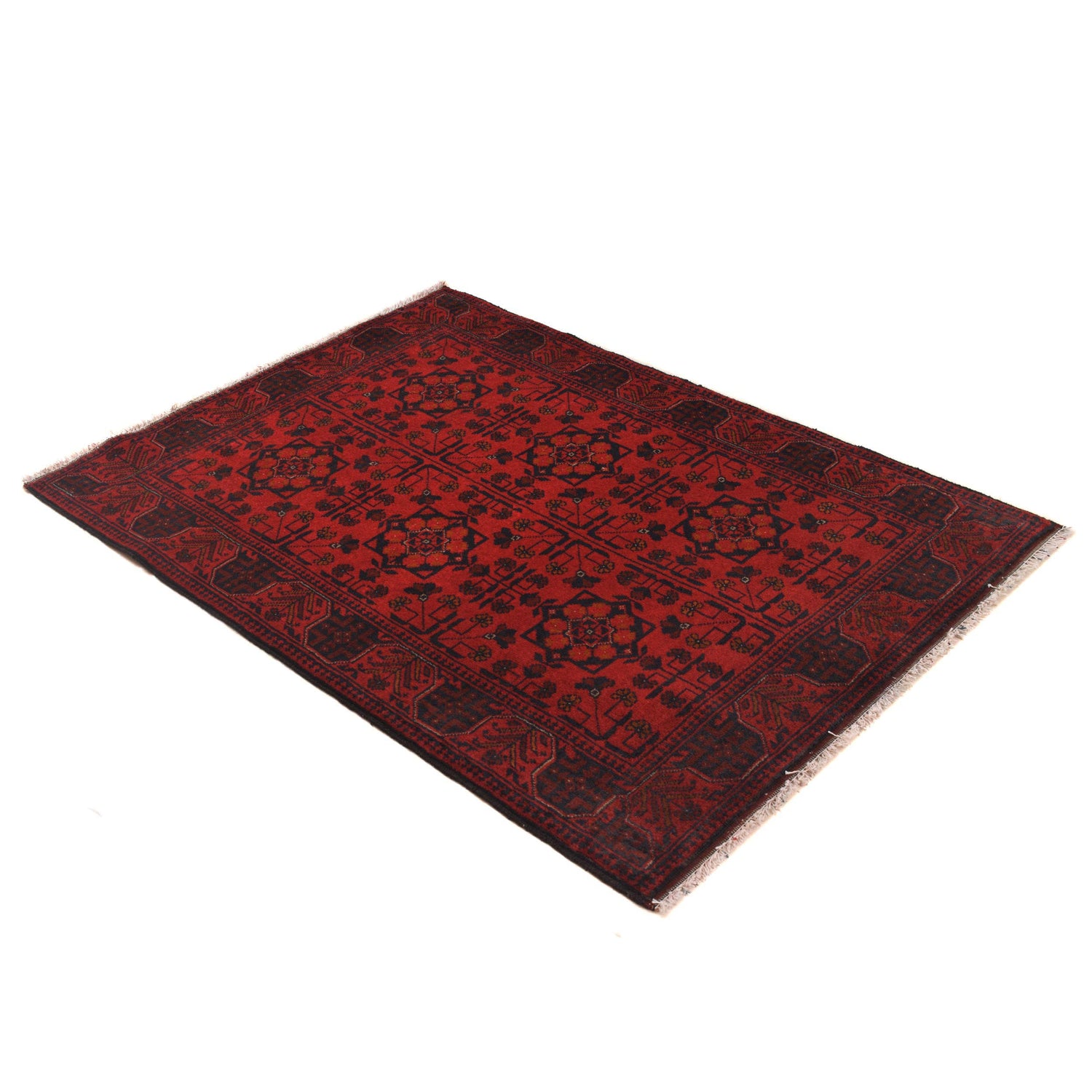 Khal Mohammadi Rug Handmade Red 3x5 ft
